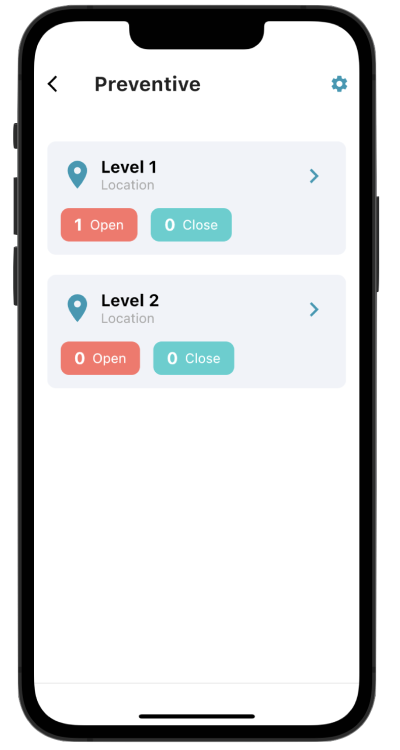 Cerev Preventive Maintenance Screenshot